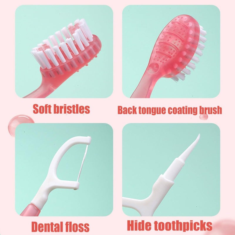 5-in-1 Portable Travel Toothbrush
