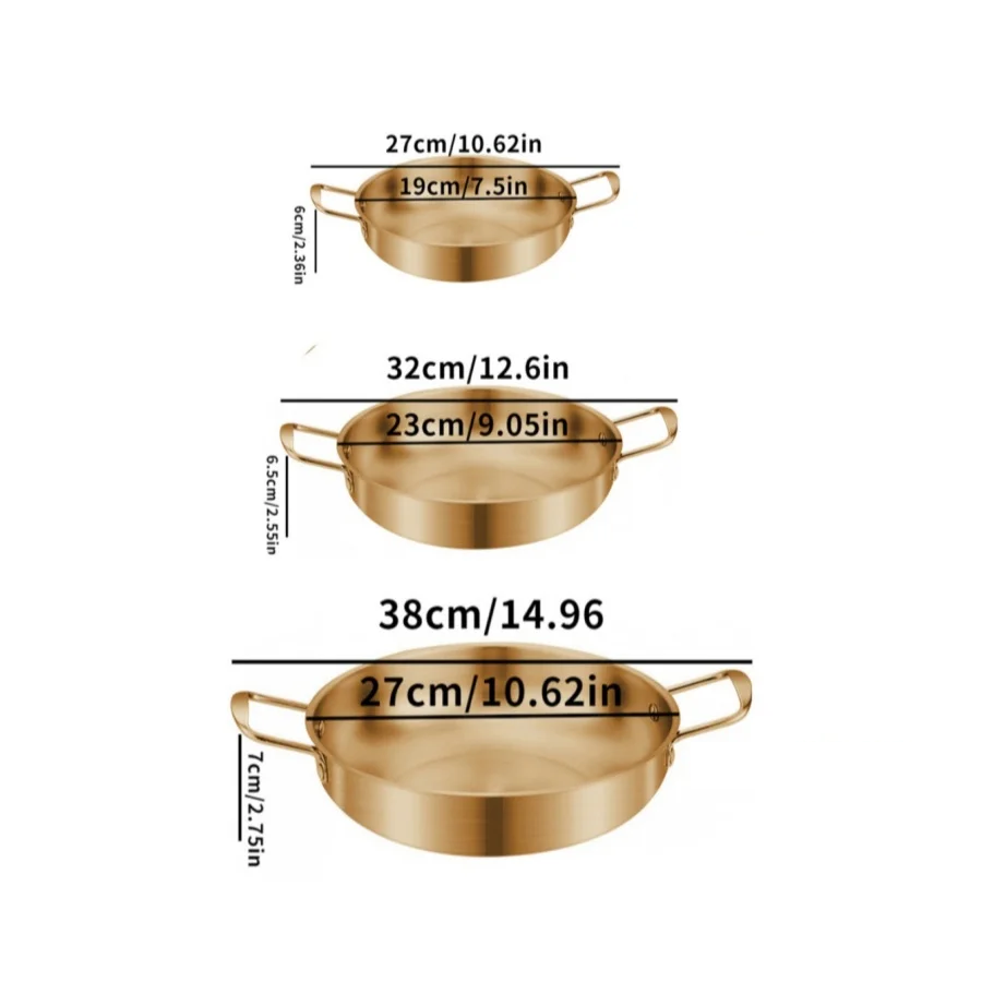 GastroPan – Stainless Steel Sauce & Paella Pan with Handle