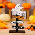 Halloween Wooden Pumpkin Wooden Decorative Tabletop Ornament