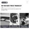 Universal sunglasses case for sun visor