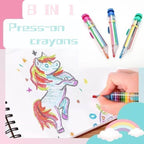 8-in-1 Colored Pencil for Kids – Compact, safe, versatile