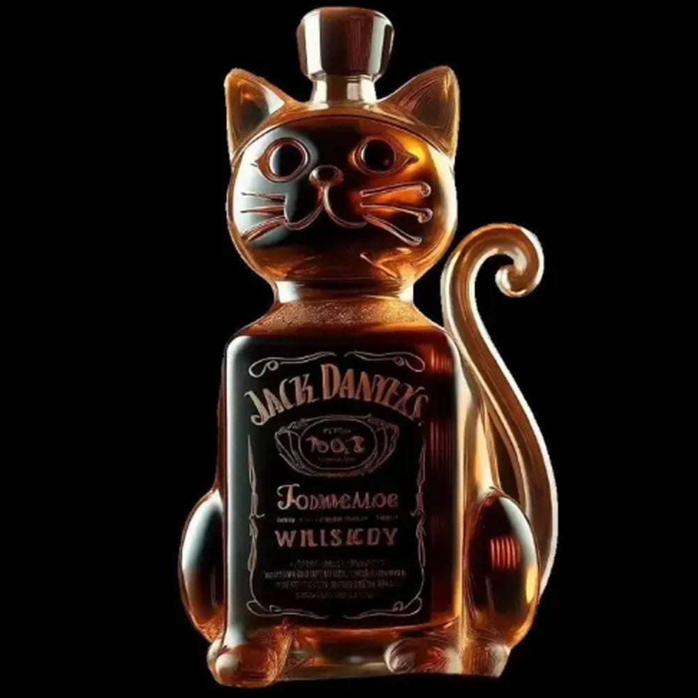 1Lucky Cat Whiskey Bottle