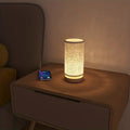 Linen Look Night Lamp with Modern Design – For a Cozy Atmosphere