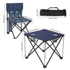 Foldable Garden Seating Group Campafleur | 2 Chairs & 1 Table | Floral Pattern | Portable & Weatherproof