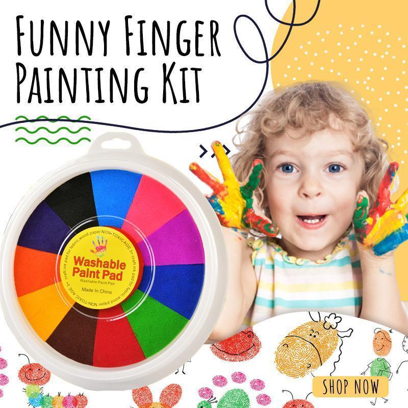 Funny finger painting game