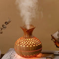 Aromatherapy air humidifier with LED – Diffuser in wood look & night light