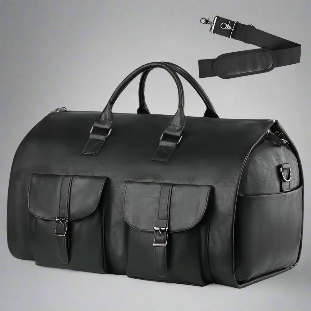 Travel Duffel Bag Leather Carry On Luggage