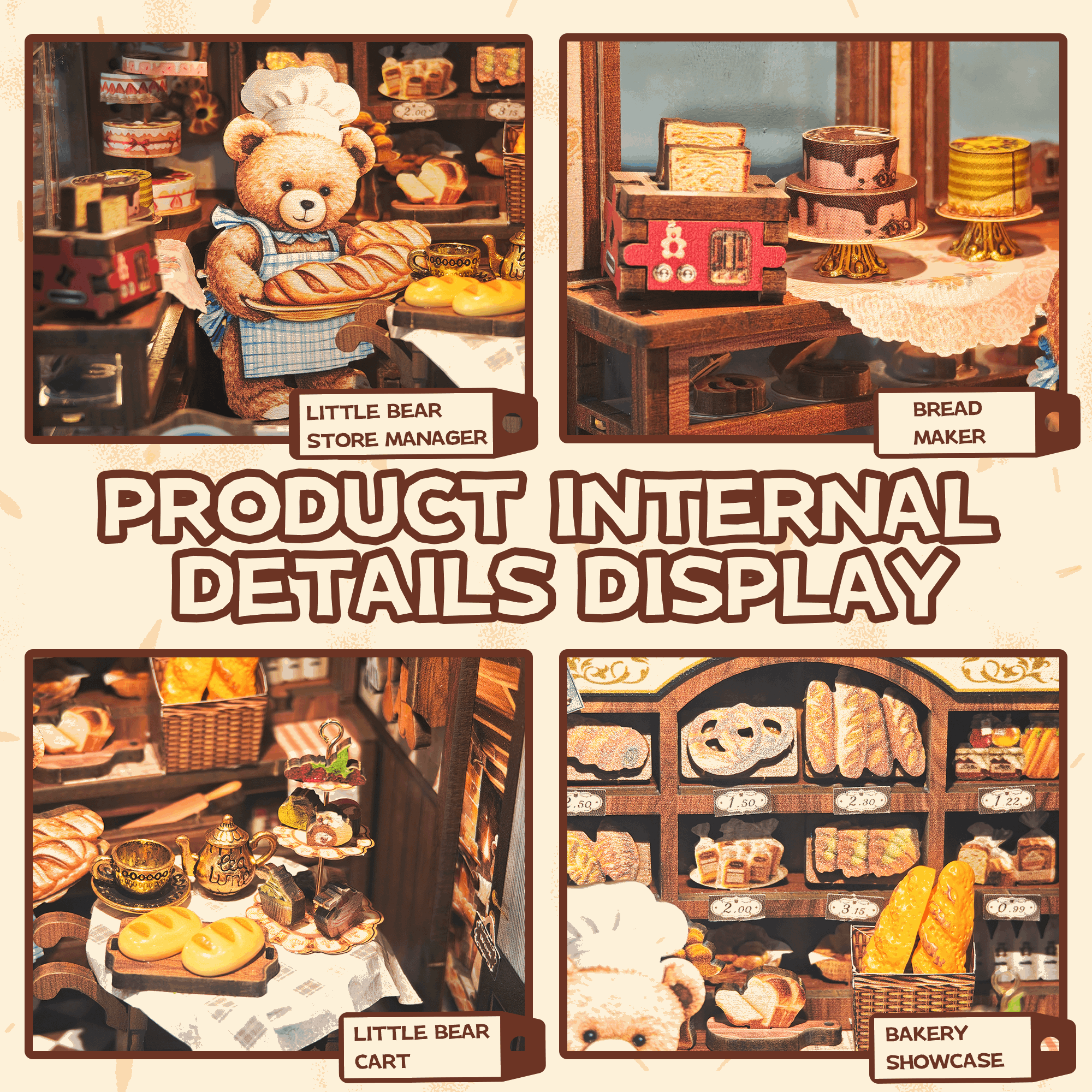 Bear Bakery DIY Book Nook Kit