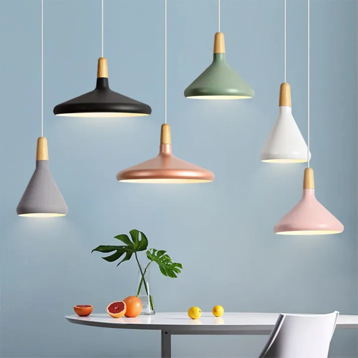 Macaron Pendant Light made of Metal Elegant Hanging Light