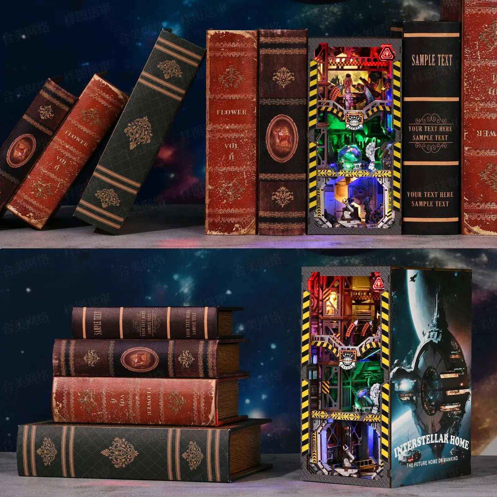 Interstellar Home: The Future Home of Mankind DIY Book Nook Kit