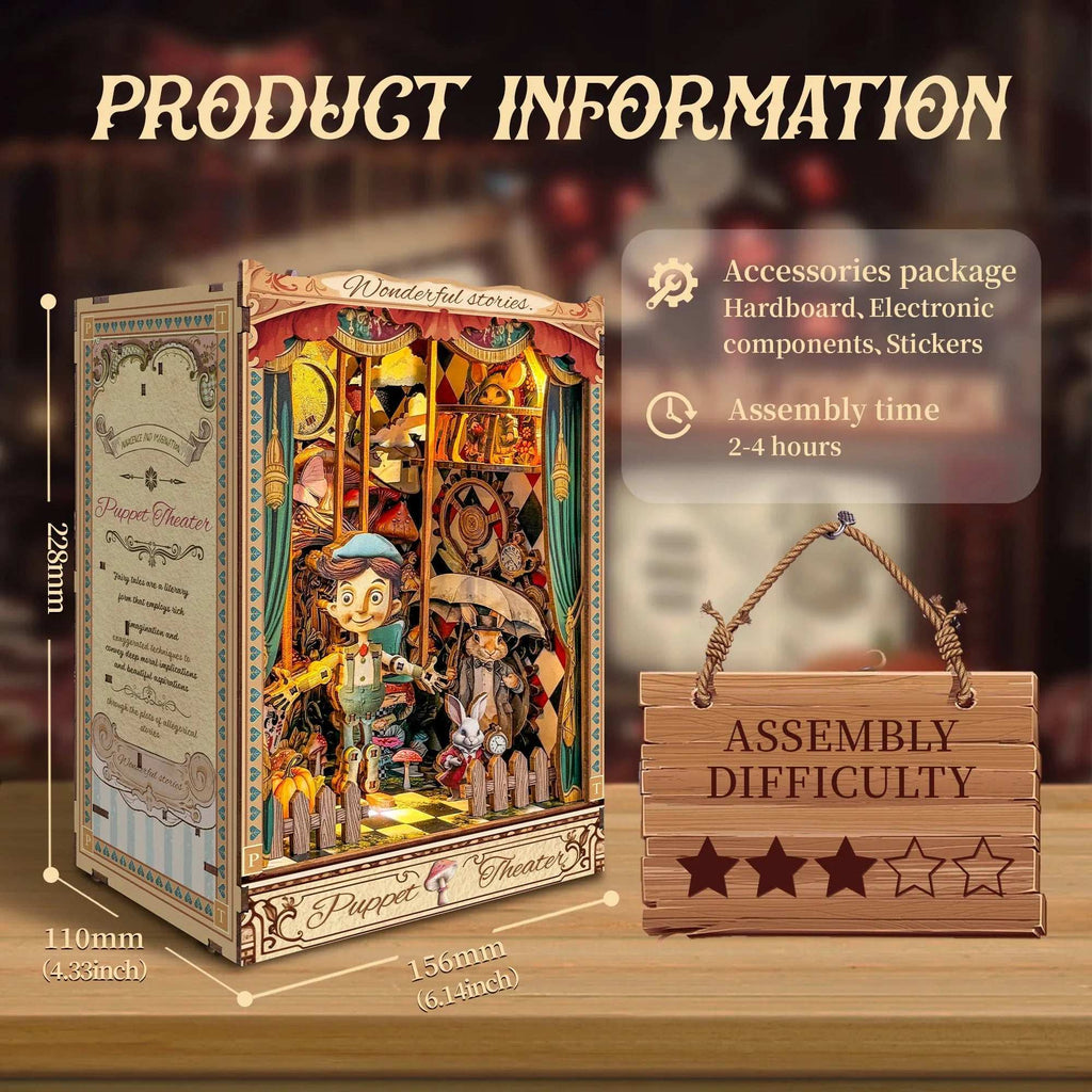 Puppet Theater DIY Book Nook Kit