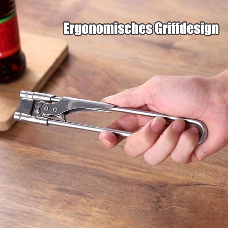 Adjustable multifunctional can opener made of stainless steel