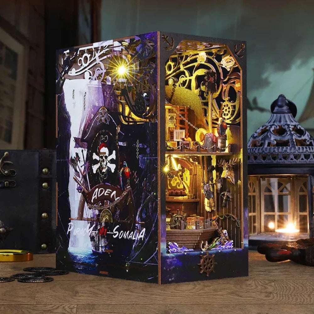 Aden Pirate Ship DIY Book Nook Kit