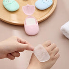 4 pieces | Travel soap leaves in case – compact, hygienic & practical