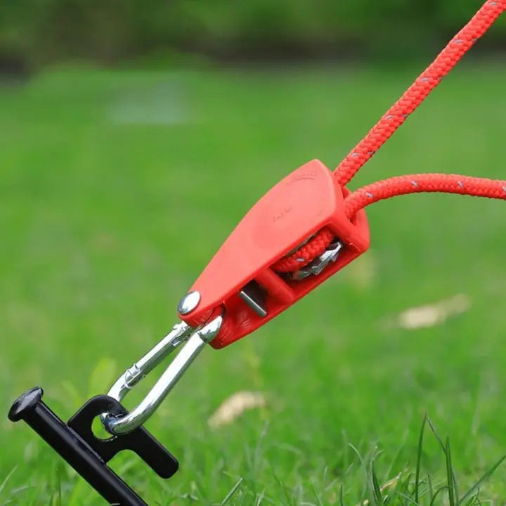 4 pieces | Adjustable outdoor camping rope – stable, reflective and compact