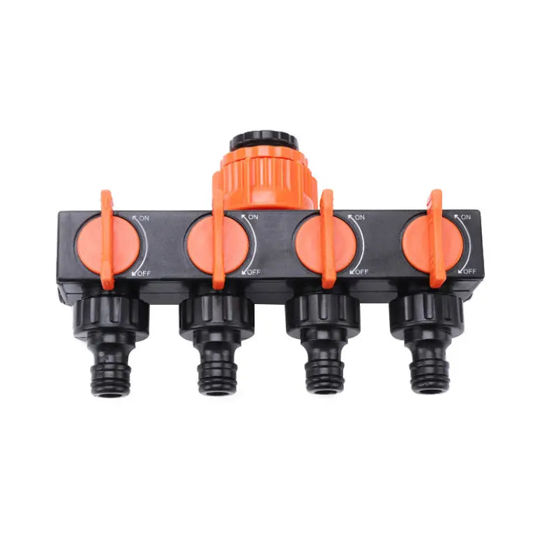 4-Way Garden Hose Splitter – Effortless Water Control for Your Garden