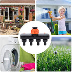 4-Way Garden Hose Splitter – Effortless Water Control for Your Garden