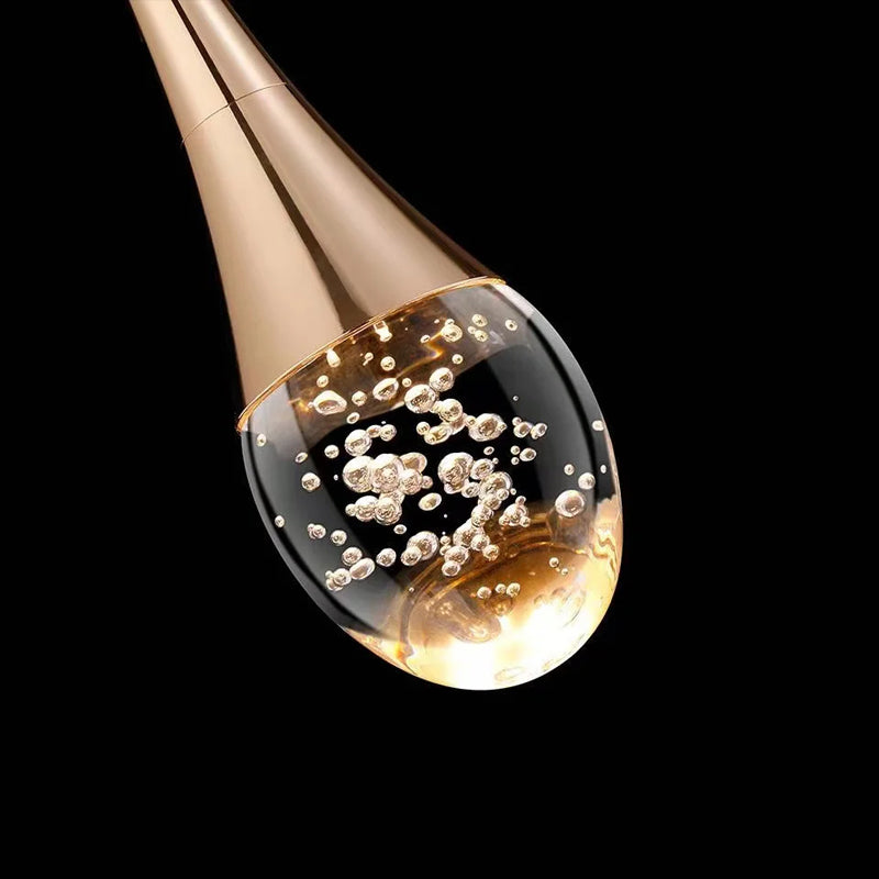 Glass Pendant Lamp with Warm Light Glow - Vetra