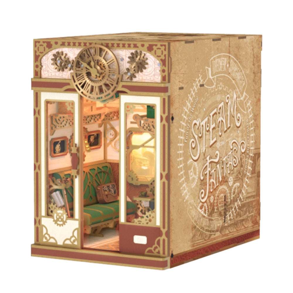 Train Cabin Series – Steam Fantasy Motion Scene DIY Book Nook Kit