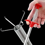 4-Claw Pipe Cleaner, Spring Installation Tool for Kitchen and Bathroom, Hair and Dirt Catcher