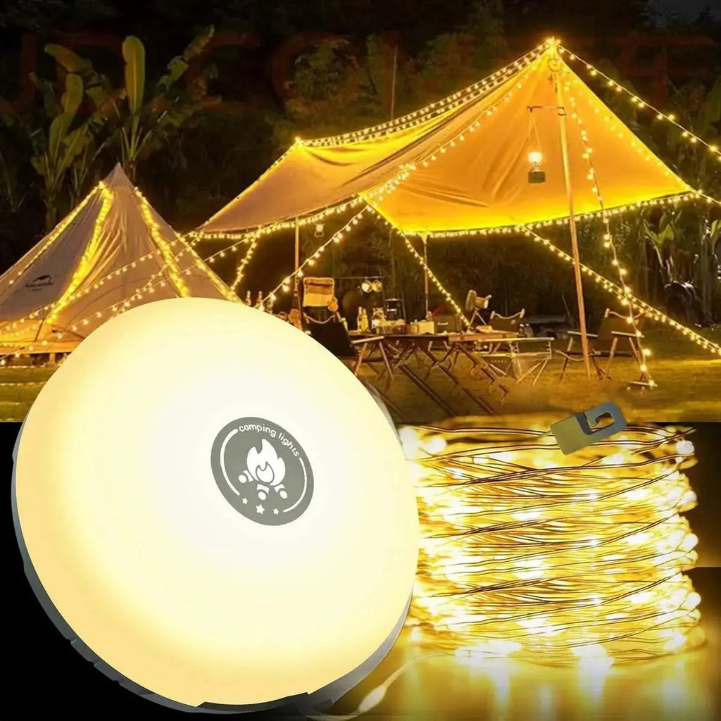 4-in-1 Multifunctional Camping Light – Light, Power & Comfort