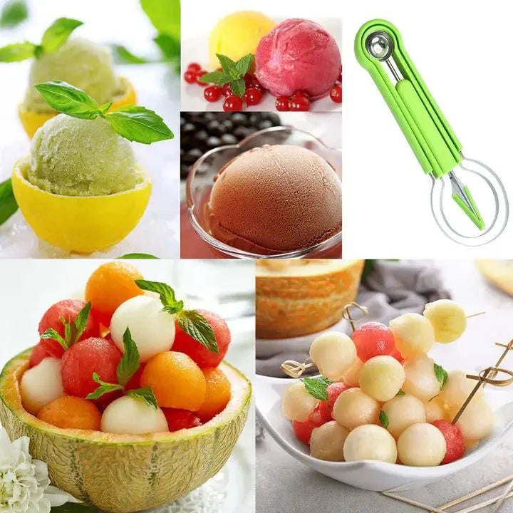 4-in-1 Stainless Steel Fruit Cutter Set