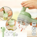4-in-1 Electric Kitchen Package includes chopper and cutting tool