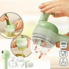4-in-1 Electric Kitchen Package includes chopper and cutting tool