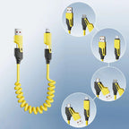 4-in-1 retractable charging cable for ultra-fast charging