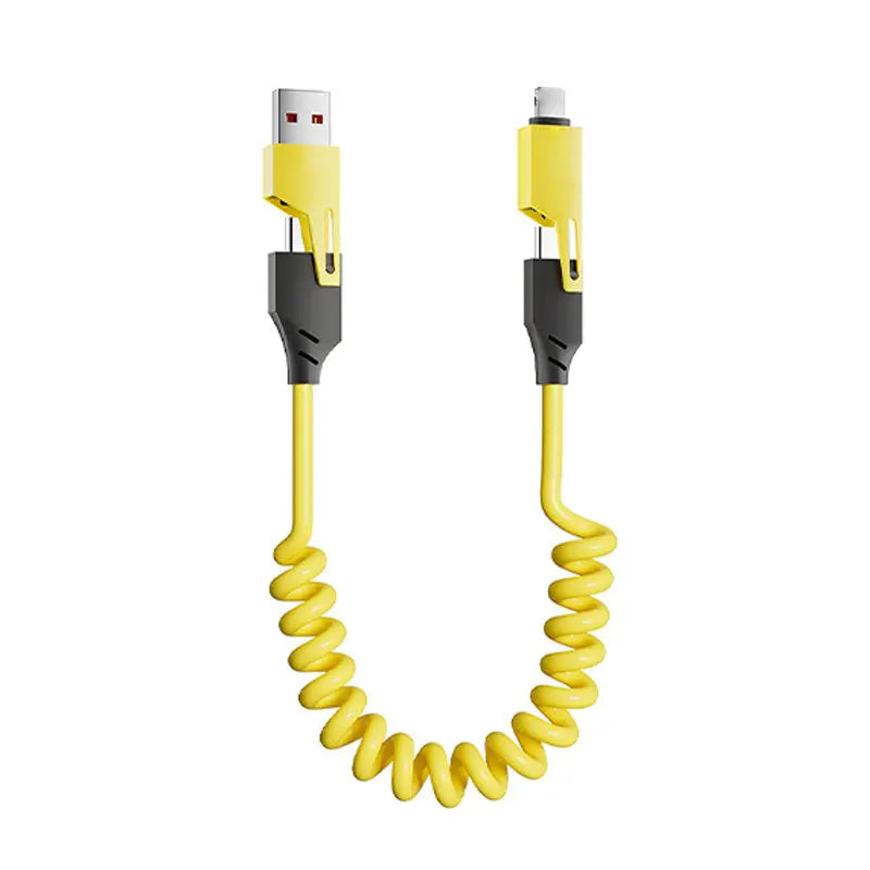 4-in-1 retractable charging cable for ultra-fast charging