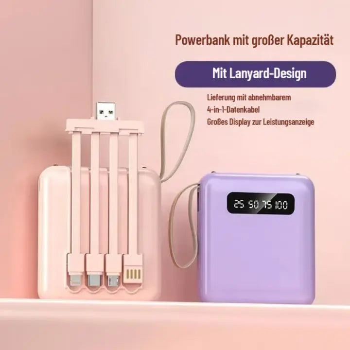 4-in-1 Powerbank Fast Charging – Compact & Powerful