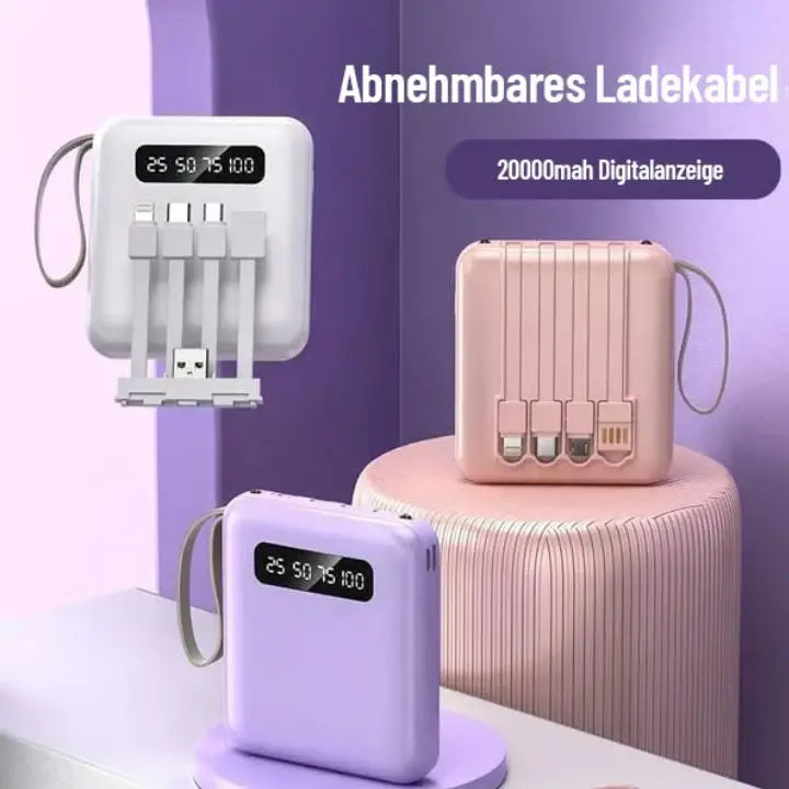 4-in-1 Powerbank Fast Charging – Compact & Powerful