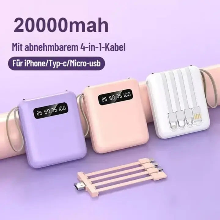 4-in-1 Powerbank Fast Charging – Compact & Powerful