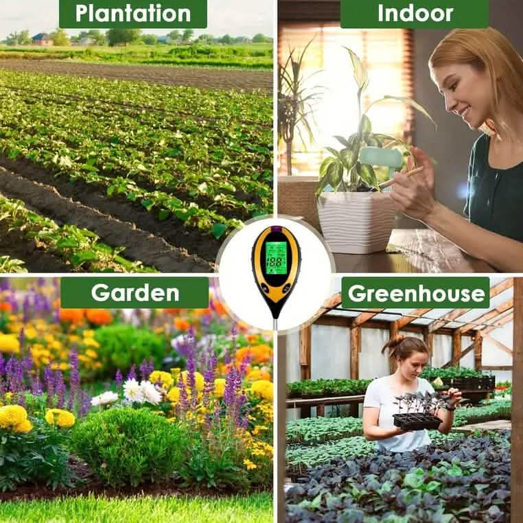 4-in-1 digital soil moisture meter