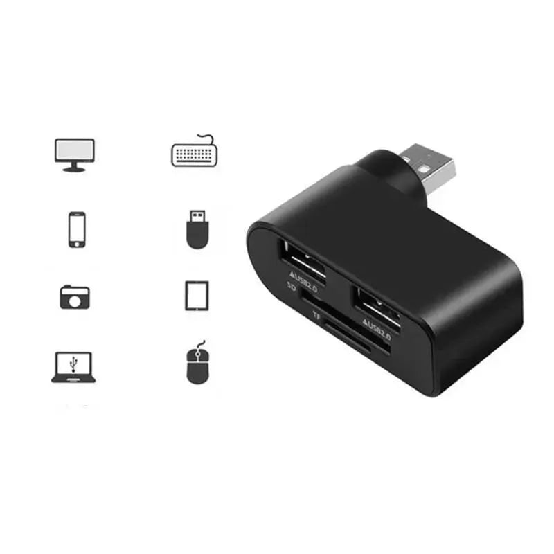 4-in-1 Redatable USB hub – More ports, less clutter