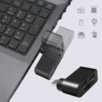 4-in-1 Redatable USB hub – More ports, less clutter