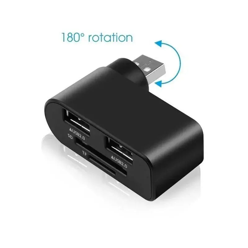 4-in-1 Redatable USB hub – More ports, less clutter