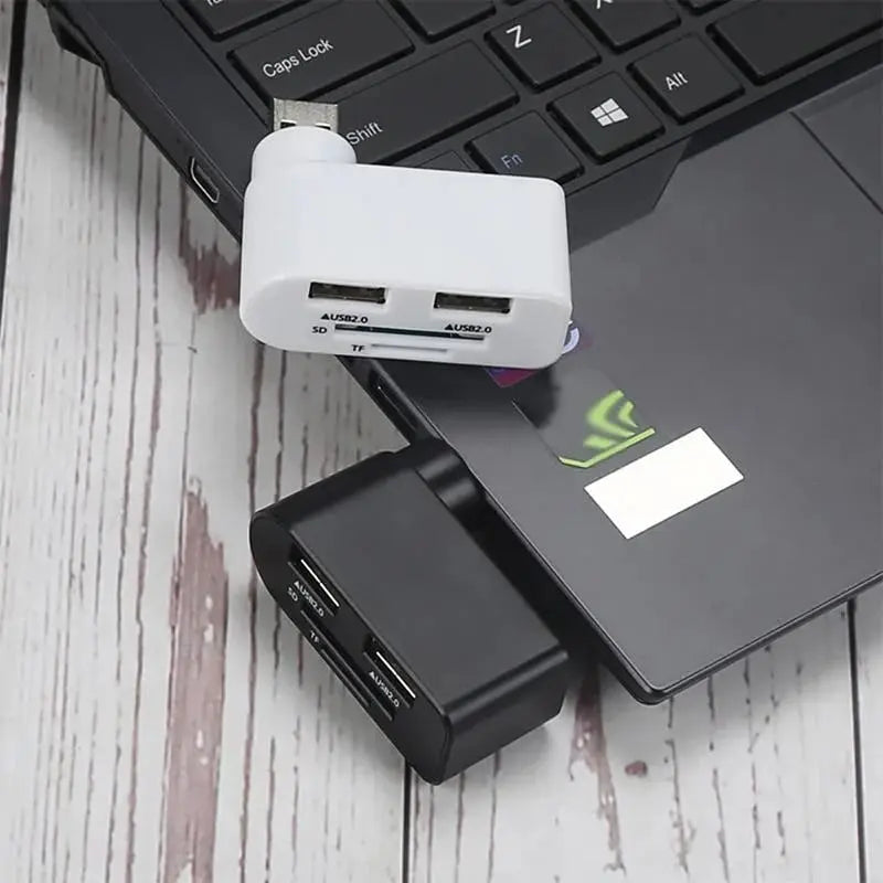 4-in-1 Redatable USB hub – More ports, less clutter