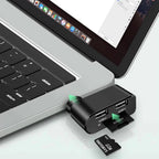4-in-1 Redatable USB hub – More ports, less clutter