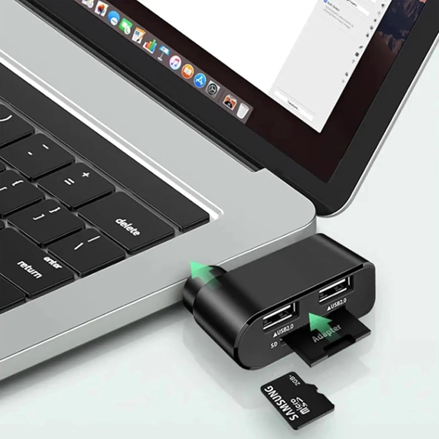 4-in-1 Redatable USB hub – More ports, less clutter