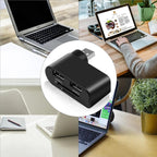 4-in-1 Redatable USB hub – More ports, less clutter