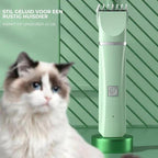 Tierpflegegerät Groomilo 4-in-1 | Quiet & Rechargeable | For Fur & Nails | White-Green