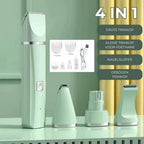 Tierpflegegerät Groomilo 4-in-1 | Quiet & Rechargeable | For Fur & Nails | White-Green