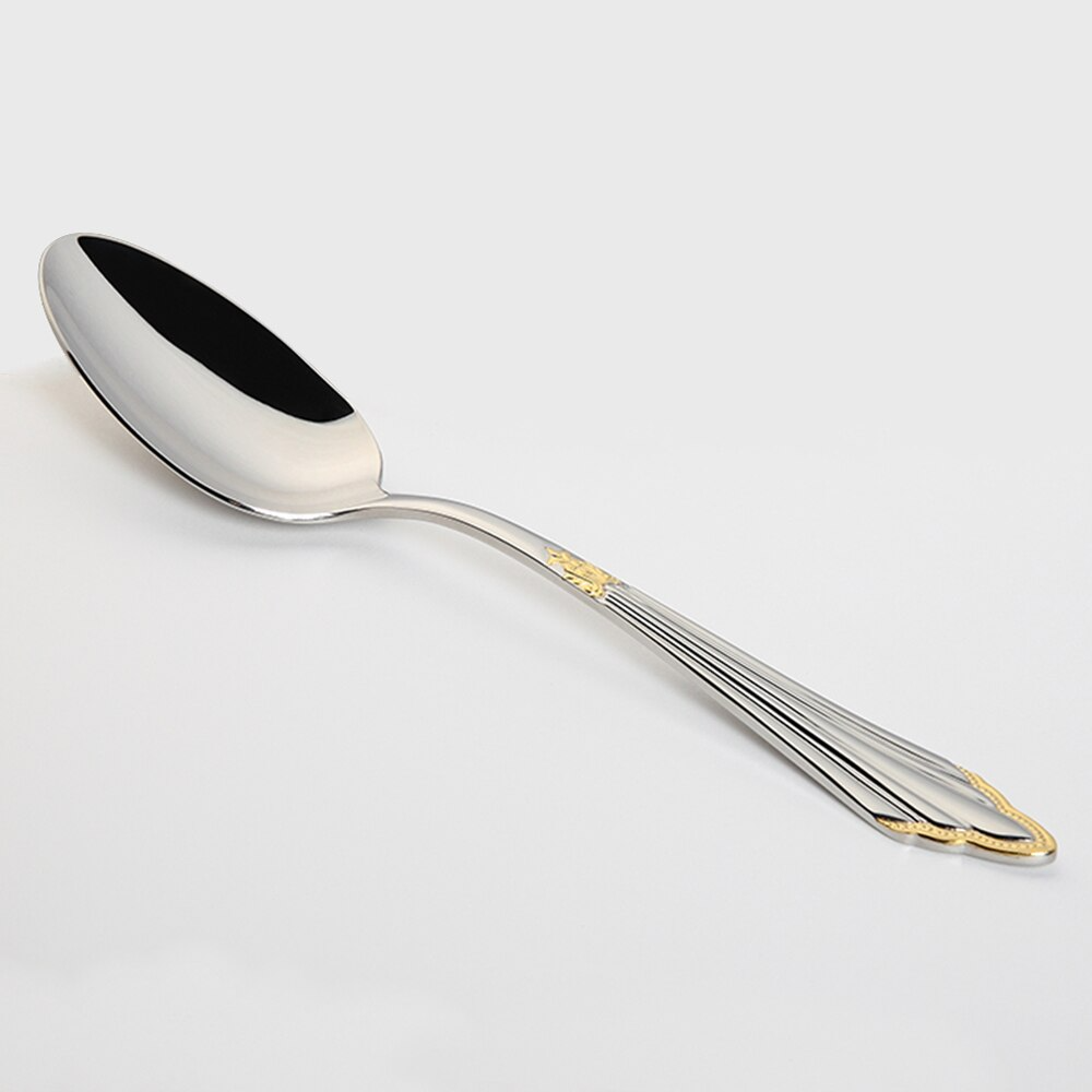 24- or 48-Piece Stainless Steel Cutlery Set in Gold Finish - GlowCut