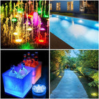 4-Pack: Decorative waterproof battery-operated LED lights - 16 changing colors