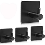 4-Pack: Heavy Duty Durable 304 Stainless Steel Wall Hooks