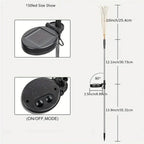 4-Pack: Solar Lights Outdoor, Warm White Garden Lights