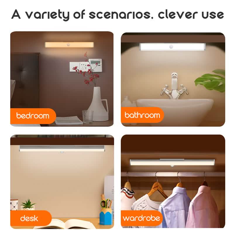 4-pack: Stick Anywhere LED Motion Sensor Light