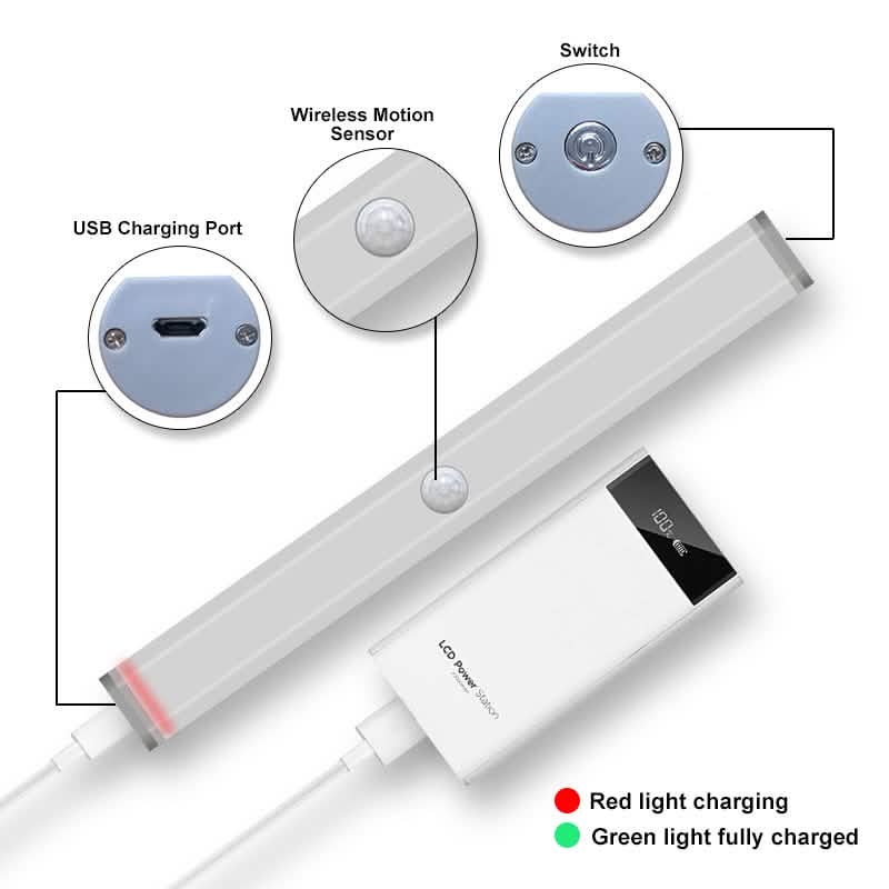 4-pack: Stick Anywhere LED Motion Sensor Light