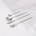 Modern Silver Cutlery Utensil Set